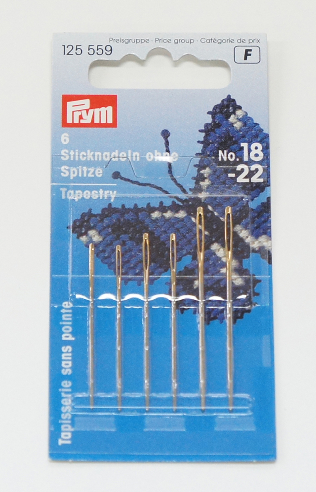 6790 PRYMドイツ・タペストリー専用針(先丸)6本セット