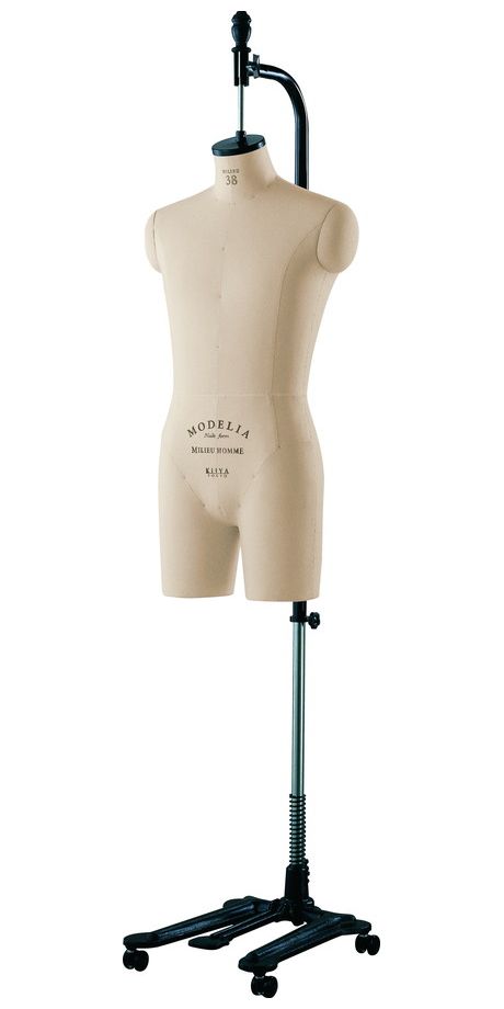 1392 《キイヤ》メンズ用ダミーMODELIAMH-MLN-Cモデリアヌードフォームミリュ38オムクロッチドボディ（MILIEU38HommeCrotched）