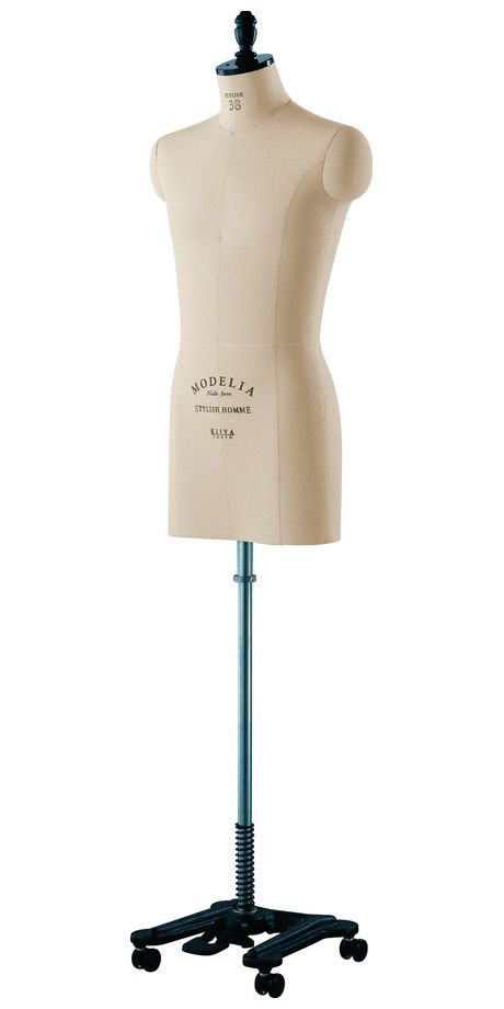 1393 《キイヤ》メンズ用ダミーMODELIAMH-STN-Tモデリアヌードフォームスタイリッシュ38オムトルソボディ（STYLISH38HommeTorso）