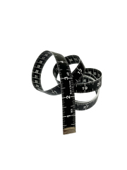 ヘキストマス hoechstmass ブラックメジャー　片面60inch/片面150cm　両面ブラックカラー　※片面0inch部分の裏面は0cmとなります。