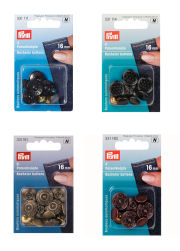 《Prym》プリム・ジーンズボタン/タックボタン・ポイントネイル ※4タイプ展開　お好きなデザインをお選びください※　 径16ｍｍ/4セット入