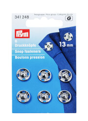 《Prym》プリム・シルバースナップ丸型13mm　6セット入　341248