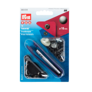 《Prym》プリム　スナップ　アノラック 　径15ｍｍ/10セット入キット付　オールドアイロン　 ナイロン地・レインウェアやバッグ・カバンにもオススメ
