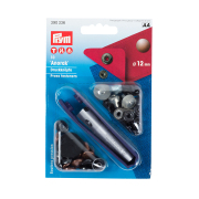 《Prym》プリム　スナップ　アノラック 　径12ｍｍ/10セット入キット付　オールドカッパー　 ナイロン地・レインウェアやバッグ・カバンにもオススメ