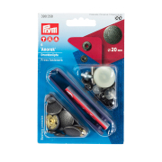 《Prym》プリム　スナップ　アノラック 　径20ｍｍ/6セット入キット付　デザインスピリット/アンティークシルバー　 ナイロン地・レインウェアやバッグ・カバンにもオススメ