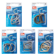 《Prym》プリム・Ｄリング　25mm　1セット4個入(5カラー展開)　リュック・カバン・オリジナルサイフにおすすめ　555225-555228-555405-555406