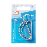 《Prym》プリム・Ｄリング　40mm　1セット2個入/シルバー　リュック・カバン・ハンドメイド用品におすすめ