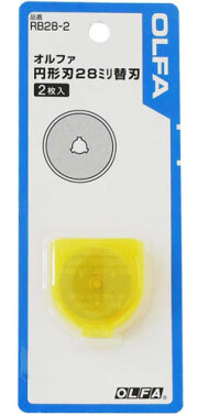 ロータリーカッター ※替刃のみ※　28mm　2枚入 Rotary Cutter Spare Blade S型 オルファ