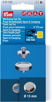 《Prym》プリム・ヴァリオシリーズ用　スポーツ&キャンプ（ボタン径：15mm）※取付け用※アタッチメント　Prym  VARIO Creative Tool　673135