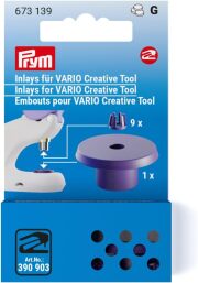 《Prym》プリム・ヴァリオ　ハンドプレス機専用　スペアパーツセット（ホルダー：9/台座：1）　VARIO Creative Tool　673139