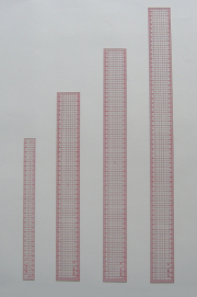 2673 方眼定規デラックス30cm(300x25x0.8mm)