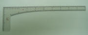 2312 L尺透明15cmx50cm1/4縮尺付