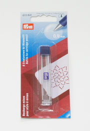5515 PRYMドイツ・布用水性シャープチャコ用替芯φ0.9mm（白×6本入り）