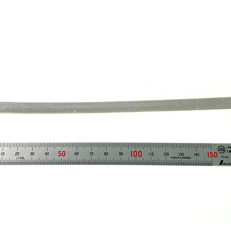 950銀平角線　０．８mm厚×８mm幅　（５０cm ・ １０cm）なまし加工なし