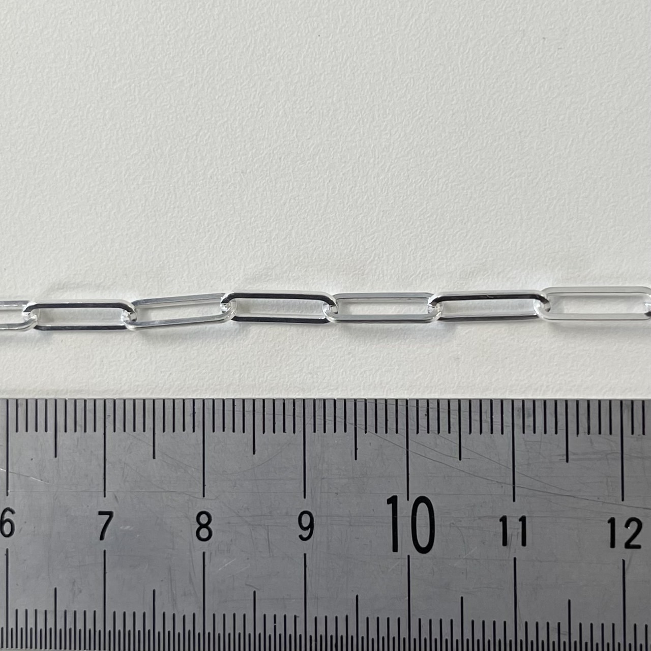 SV ペーパークリップチェーン　カット　約幅３．５ｍｍ　厚み０．７ｍｍ カット販売