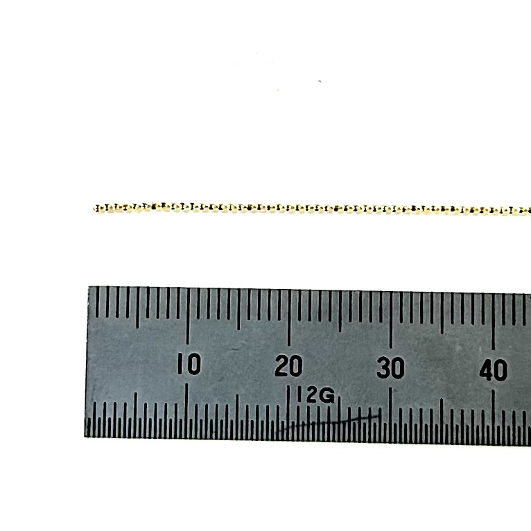 Ｋ１８カットボールチェーン　線径０．８ｍｍ カット販売　