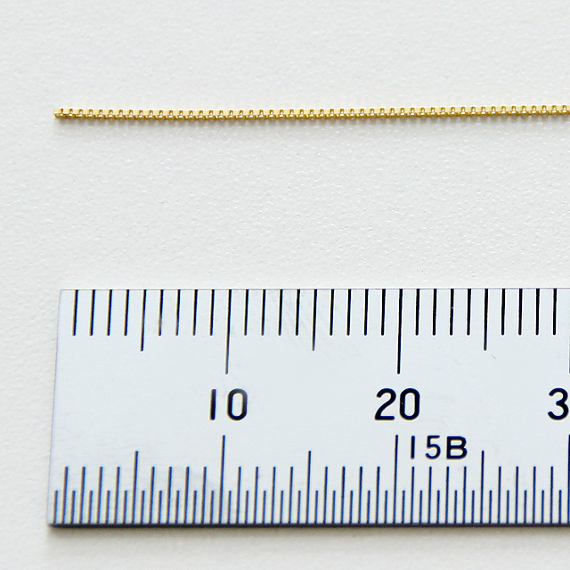Ｋ１８ベネチアンチェーン　線径０．５mm カット販売　