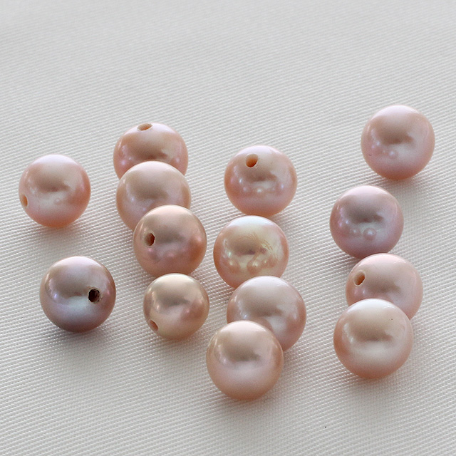 淡水パールピンク　７．０ｍｍから８．０ｍｍ 片穴