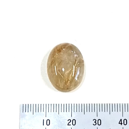 ルチルクオーツ　２０×１５ｍｍ（カボション）