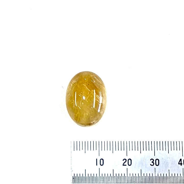 ルチルクオーツ　２０×１５ｍｍ（カボション）