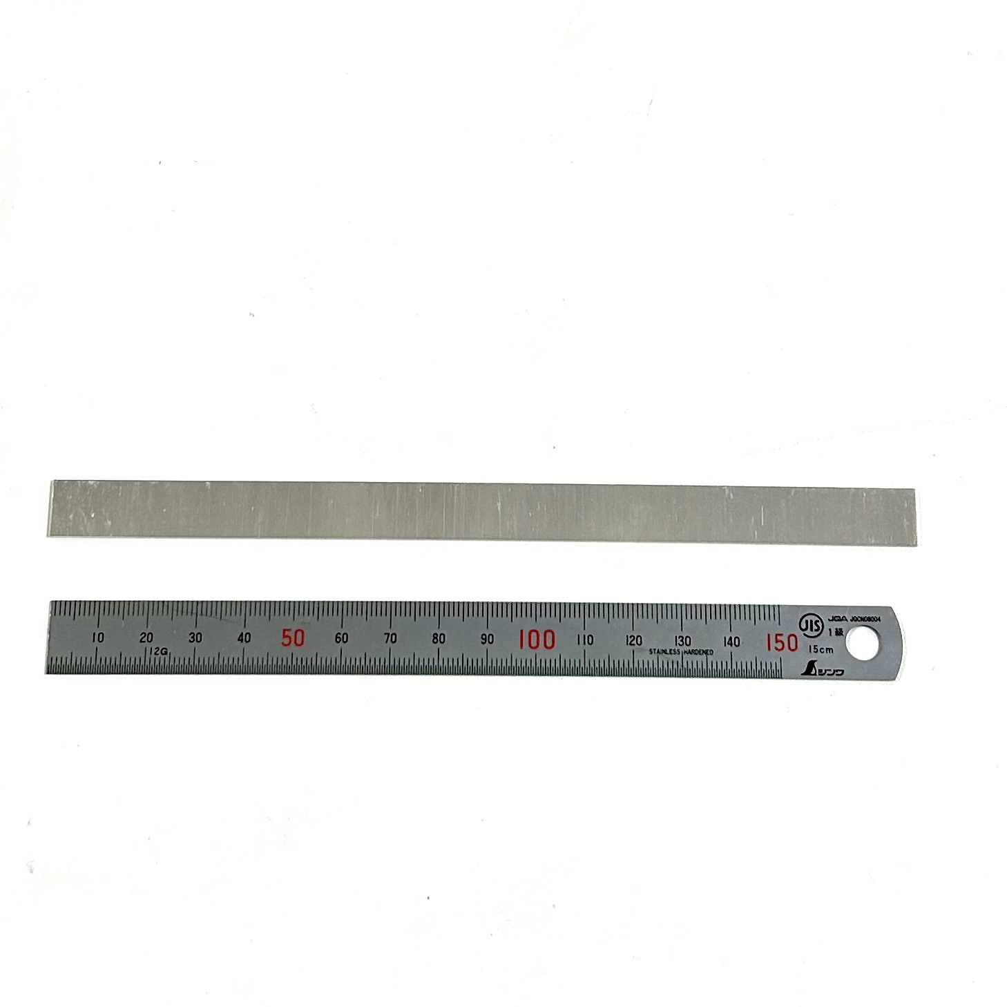 950銀板ブレスレット用平板　０．８mm厚（１2ｘ１8０mm）