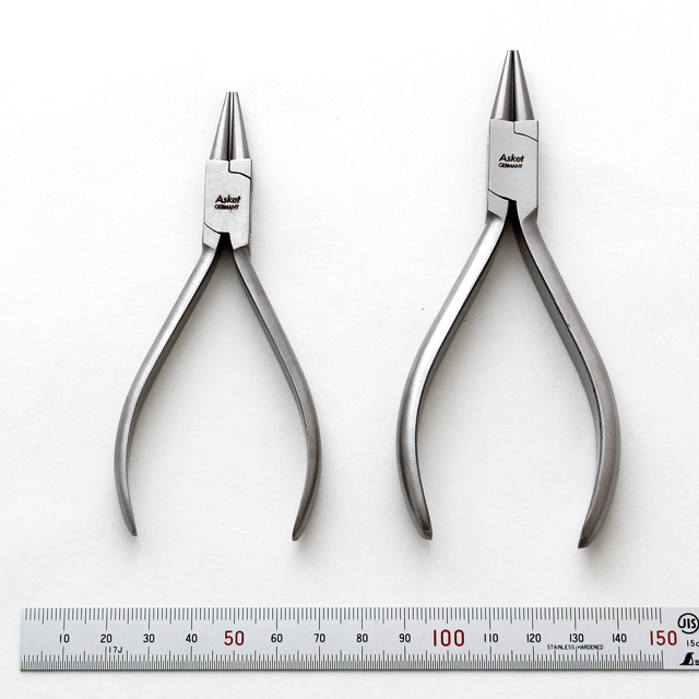 ラウンドノーズプライヤー（ドイツ製）　Ｓ／Ｍ