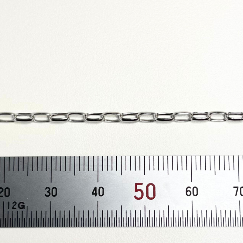 SV 貝成チェーン　約幅２．４５ｍｍ　線径０．８ｍｍ　カット販売