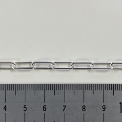 SV ペーパークリップチェーン 丸形　約幅４．２ｍｍ　厚み１ｍｍ 　１０ｃｍ単位カット販売