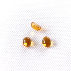 シトリン　３×４ｍｍ　オーバルカボション