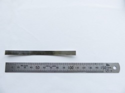 端材　950銀平角線　厚み１．０ｍｍ  幅１０ｍｍ