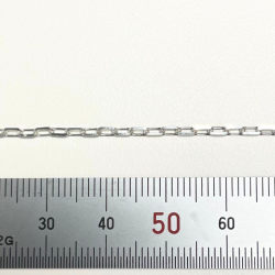 SV ４面カット長アズキチェーン　約幅２．０ｍｍ　線径０．５ｍｍ　カット販売