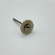 軸付き　ドイツHATHO社製  白毛 ブラシ（ソフト）１９ｍｍ
