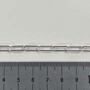 SV ペーパークリップチェーン 丸形　約幅４．２ｍｍ　厚み１ｍｍ 　１０ｃｍ単位カット販売