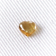 シトリン　4ｍｍ　ハートカボション