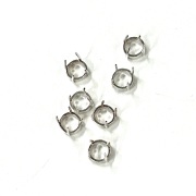 純銀 ４本爪　ラウンド ７ｍｍ