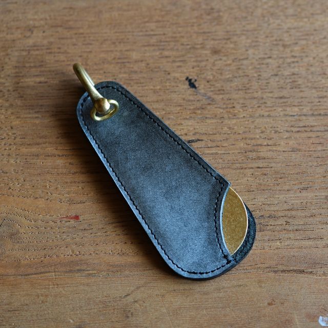 美品 Crafty 巾着かごバック 牛革 黒 ショルダー