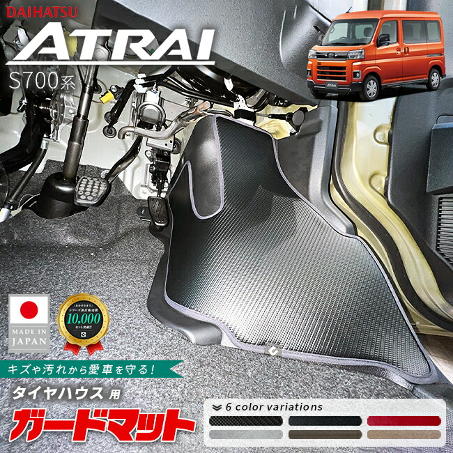 ダイハツアトレーS700系ガードマットキックガードタイヤハウス用