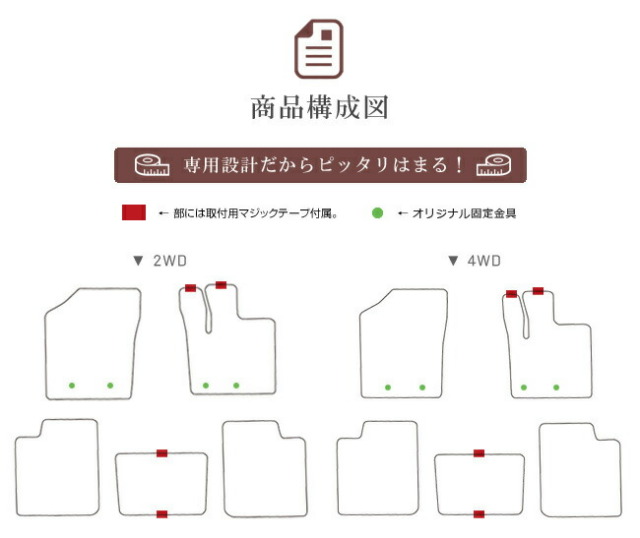 スズキ アルト ラパン フロアマット DXマット HE33 フロアマット