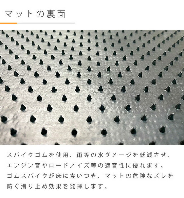 ポルテ　スペイド　フロアマット　水玉柄　白黒　ドット柄　カーマット トヨタ スペイド ポルテ フロアマット DXマット NSP141 NCP145