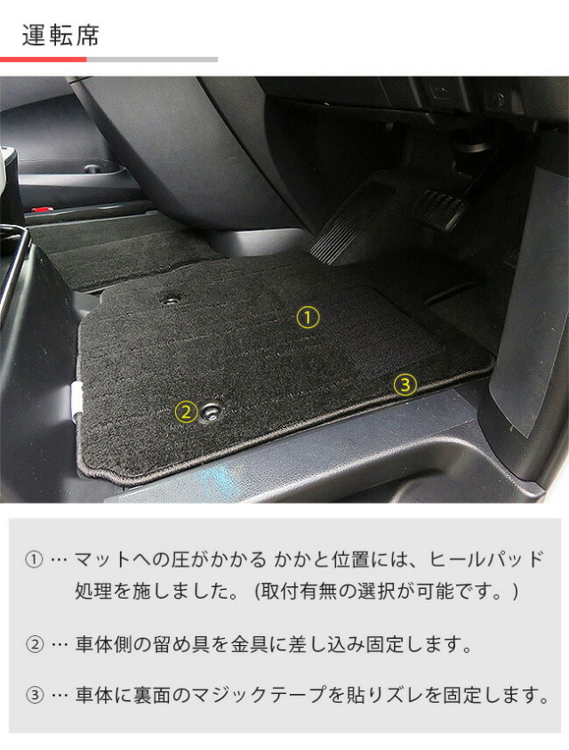 トヨタ アルファード 30系 フロアマット 運転席専用 STDマット