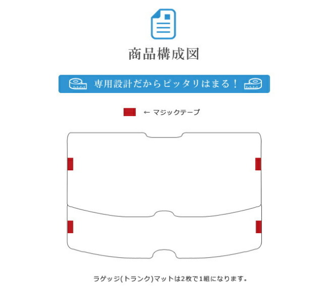 日産 デイズ B40系 ラゲッジマット STDマット カーマット NISSAN DAYZ