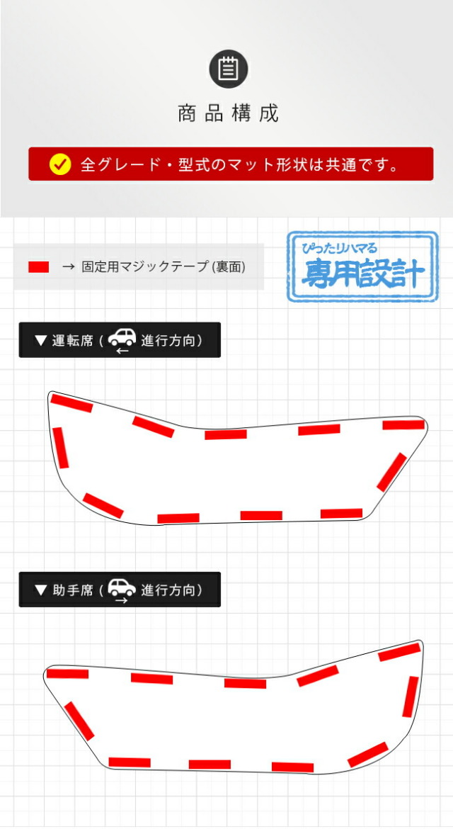 マツダ MX-30 DREJ3P ガードマット キックガード フロントドアトリム用