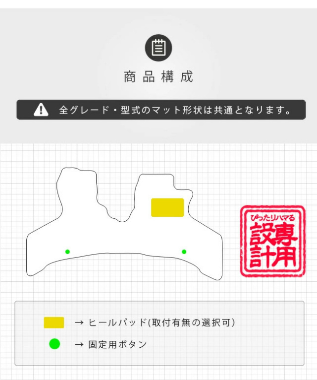 ダイハツ ハイゼットカーゴ フロアマット DXシリーズ フロント