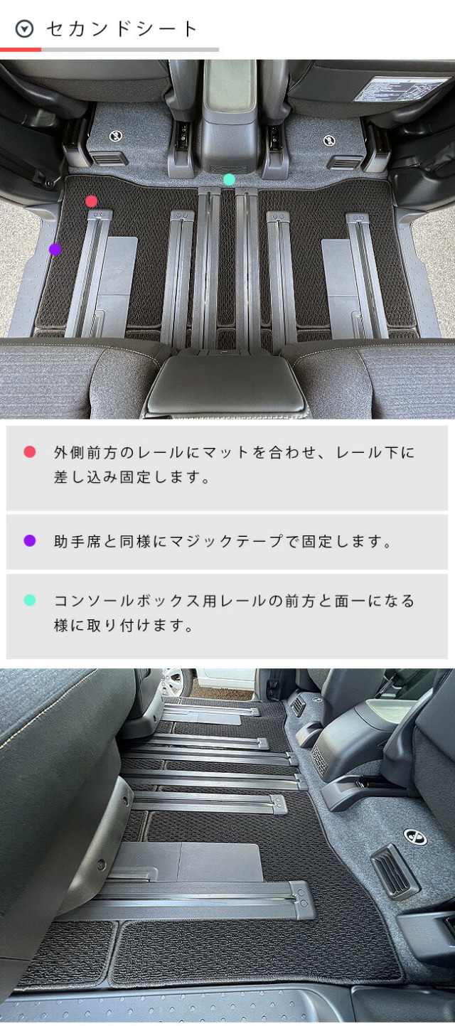 エルグランドE52 青白 セカンドフロアマット7人乗り