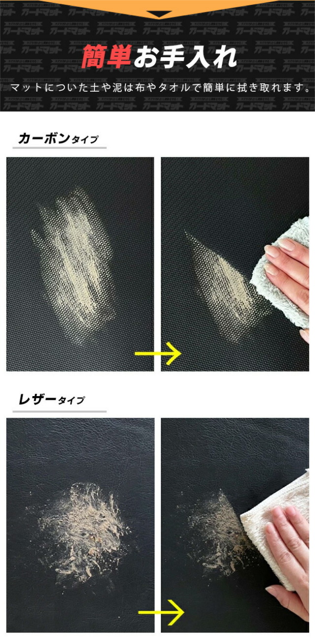 三菱 デリカ D5 CV1W CV2W CV5W キックガード ガードマット フロント