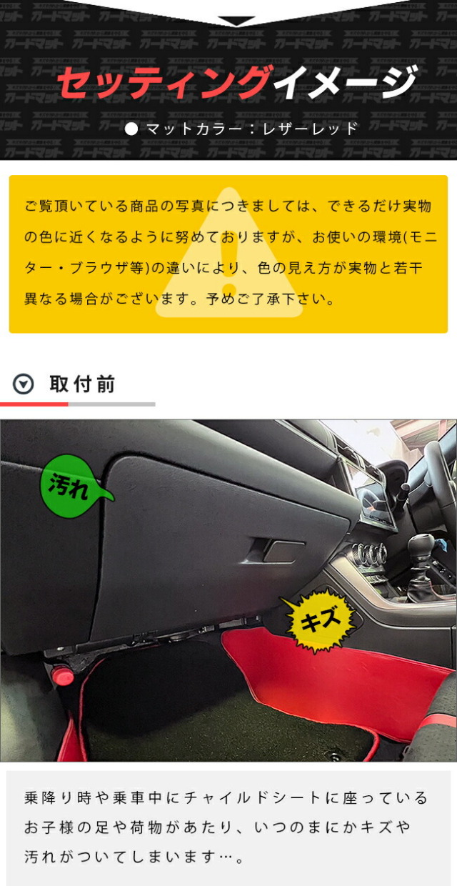 スバル BRZ ZD8 ガードマット キックガード グローブボックス用 1枚