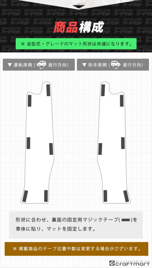 ダイハツハイゼットトラックジャンボガードマットキックガードCピ