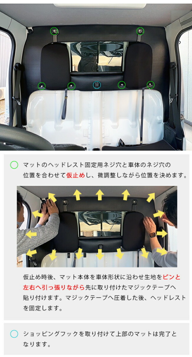 スバルサンバートラックガードマットキックガードキャビン背面用