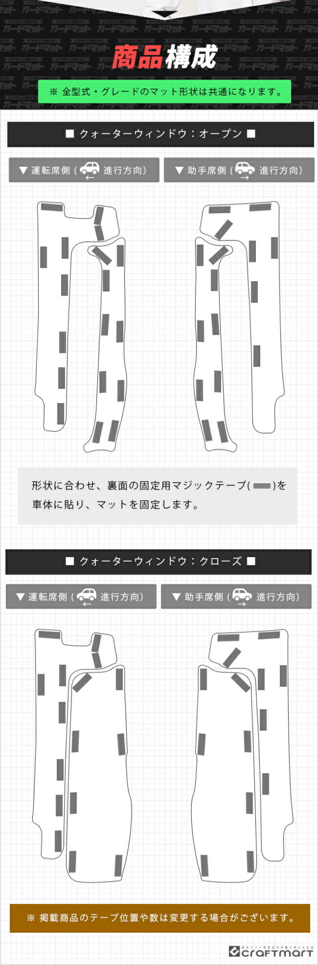 ダイハツ ハイゼットトラック ジャンボ 専用 S510P S500P ガードマット