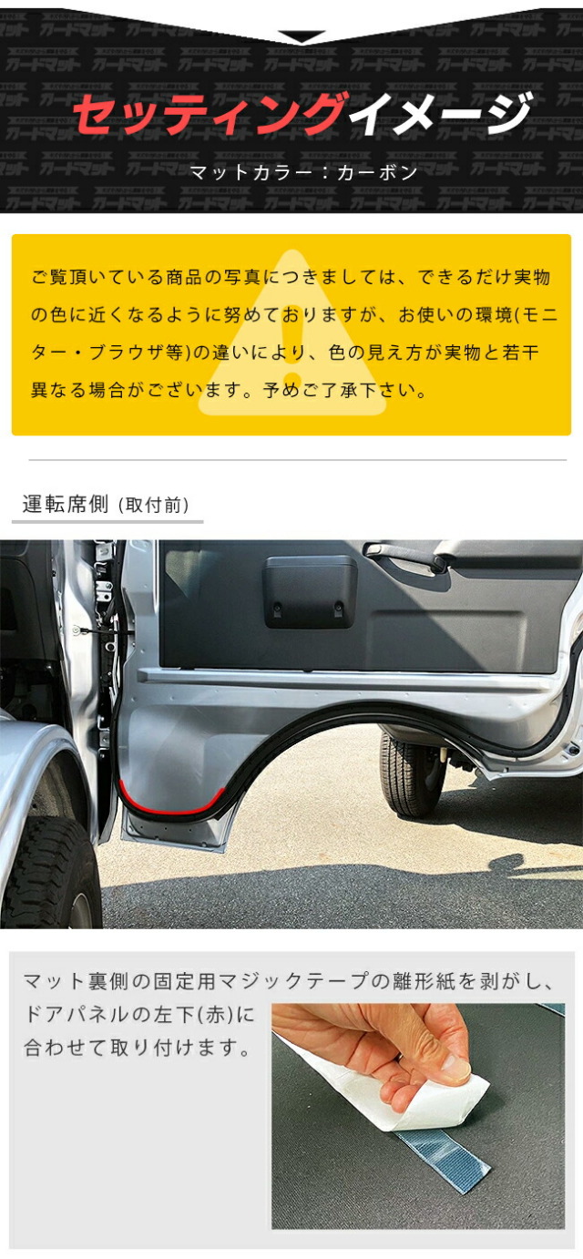 スバルサンバートラックグランドキャブガードマットキックガード